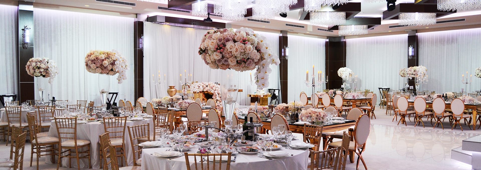 Wedding reception store hall